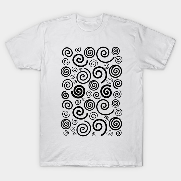 Spiral Swirls T-Shirt by knoXsha